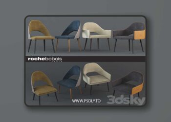 3dsky Pro - Chairs FENICE CHAIR and FENICE BRIDGE