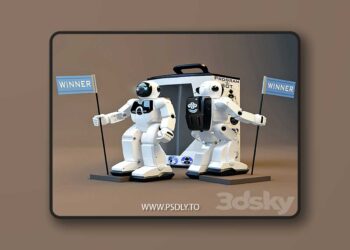 3dsky Pro - Cosmonaut 3D Model