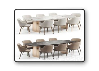 3dsky Pro - Dining Set 34 3D Model