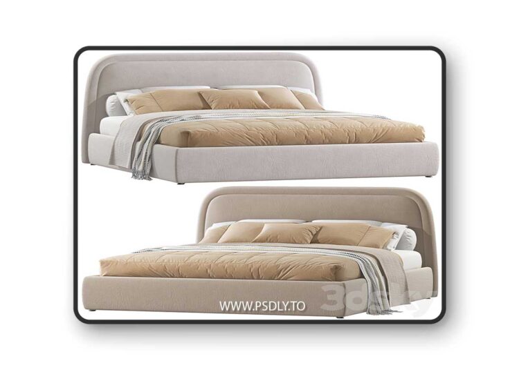3dsky Pro - Double bed 63 3D Model 1 3dsky Pro - Double bed 63 3D Model
