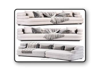 3dsky Pro - Eichholtz Sofa Malaga L 3D Model