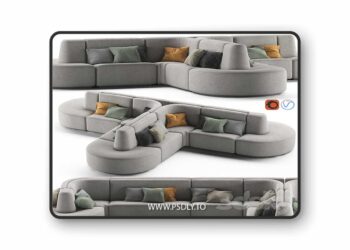 3dsky Pro - HMD INTERIORS Bistro Sofa 2 3D Model