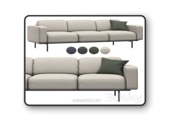 3dsky Pro - Jarrod sofa 3D Model