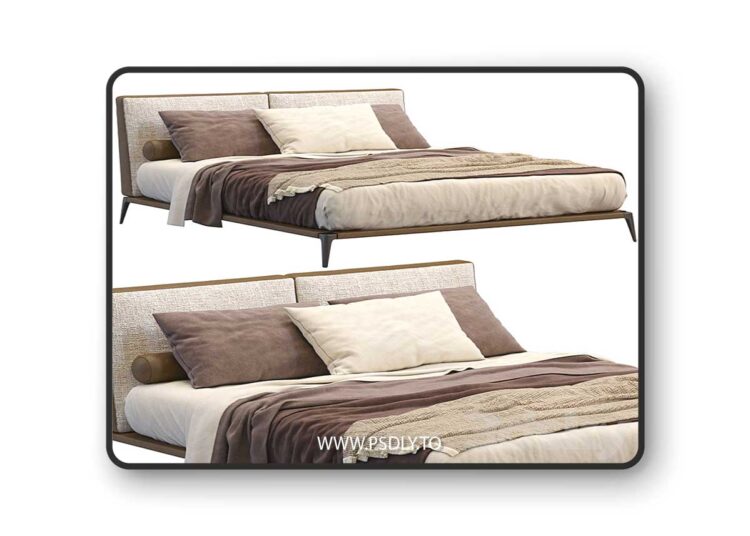 3dsky Pro - Leather Bed Park By Poliform 1 3dsky Pro - Leather Bed Park By Poliform