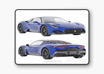 3dsky Pro - Maserati MC20 3D Model