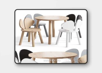 3dsky Pro - Oak chair 3D Model