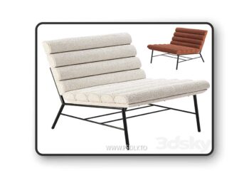 3dsky Pro - Pan Flute Armchair by Saba Italia