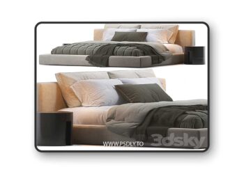 3dsky Pro - RH Cloud Slipcovered Platform Bed