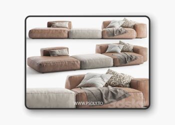 3dsky Pro - Sketch Miller Chaise 3 3D Model