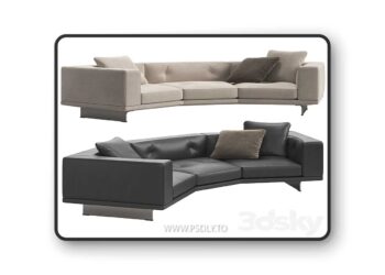3dsky Pro - Sofa Dylan Small by Minotti