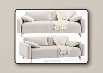 3dsky Pro - Sofa Lieri Mini Velvet Light