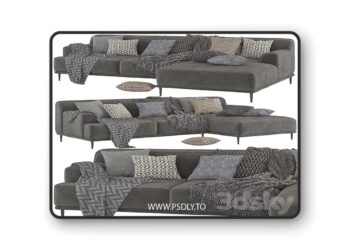 3dsky Pro - Sofa Portofino 3D Model