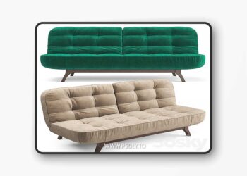 3dsky Pro - Sofa bons 3D Model