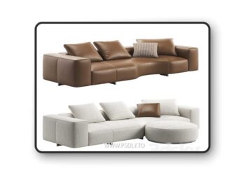 3dsky Pro - Yves Sofa 04 by Minotti