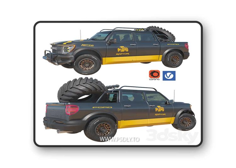 3dsky Pro - ford raptor 3D Model 1 3dsky Pro - ford raptor 3D Model