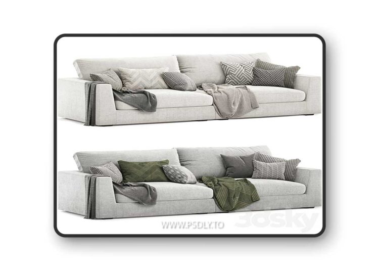 3dsky Pro - lottie 3 seat sofa 3D Model 1 3dsky Pro - lottie 3 seat sofa 3D Model