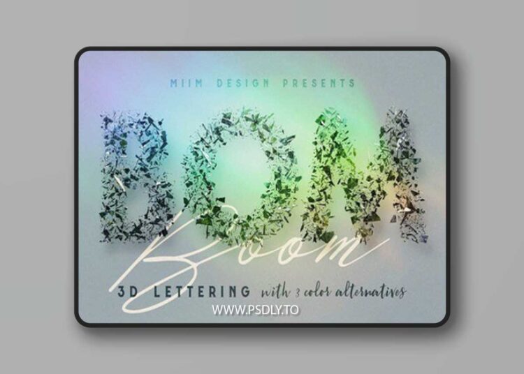 Boom - 3D Lettering 2228456 1 Boom - 3D Lettering 2228456