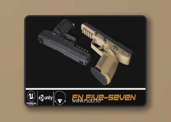 CGTrader - FN Five-seveN Pistol VR
