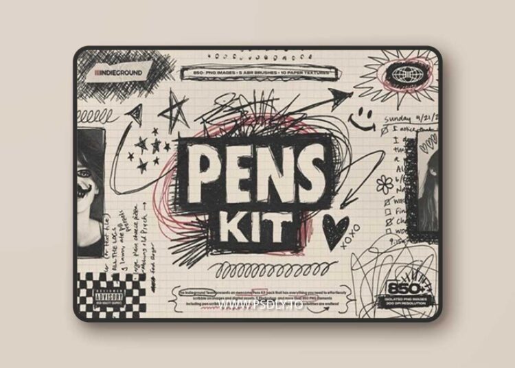 CreativeMarket - Pens Kit 1 CreativeMarket - Pens Kit