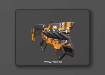 Cyborg weapon model - 3D Model