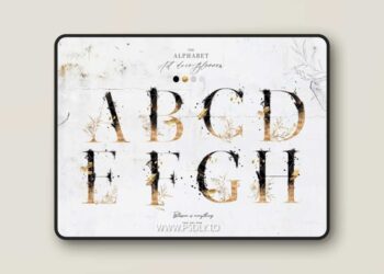 Floral Fields Alphabet & Graphics 2303534