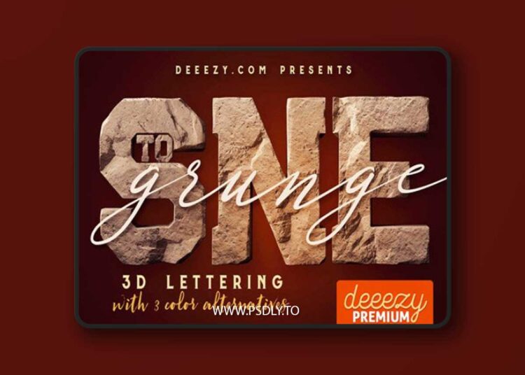 Grunge Stone - 3D Lettering 1556157 1 Grunge Stone - 3D Lettering 1556157