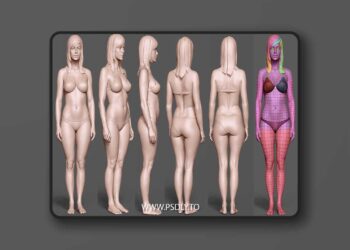 Gumroad Female BaseMesh Reprojected By Kamikaze 88