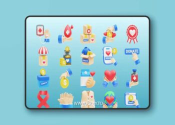 Iconscout - Charity 3D Icon Pack