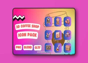 Iconscout - Coffee Shop 3D Icon Pack
