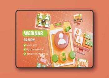 Iconscout - Webinar 3D Icon Pack