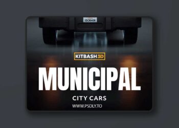 KitBash3D - City Cars: Municipal