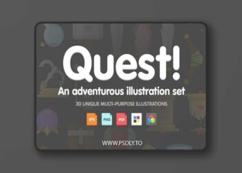 Quest! Adventurous illustration set 511103