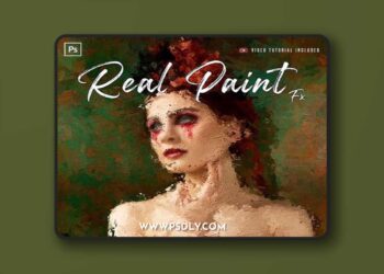 Real Paint Fx - Photoshop Action 34702996