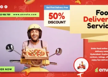 Videohive - Food Delivery Services Slideshow - 56363641
