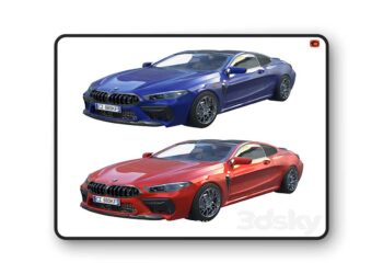 3dsky Pro - BMW M8 2019 3D Model