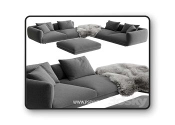 3dsky Pro - Boconcept Salamanca corner 3D Model