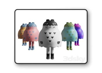3dsky Pro - Boo Bear by Andrea Kang 3D Model