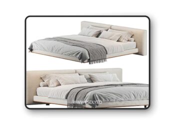 3dsky Pro - Brera Bed 3D Model