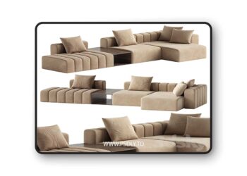 3dsky Pro - CRUSH SOFA 3D Model