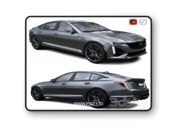 3dsky Pro - Cadillac CT5 3D Model