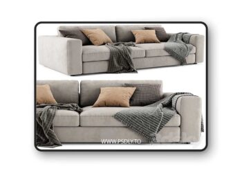 3dsky Pro - Ditre Urban 2 Seats Sofa 3D Model