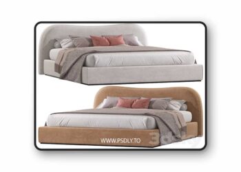 3dsky Pro - Double bed 99 3D Model