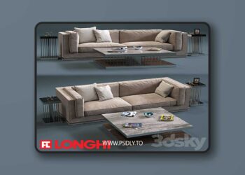 3dsky Pro - Fratelli Longhi MASON 2-Seates Sofa