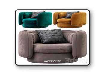 3dsky Pro - Group armchair Philippe Malouin for SCP