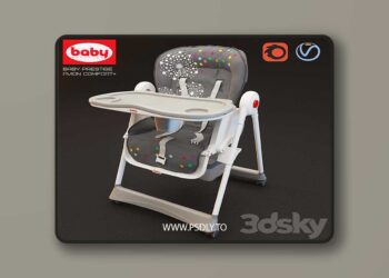 3dsky Pro - Highchair Baby Prestige Avion Comfort