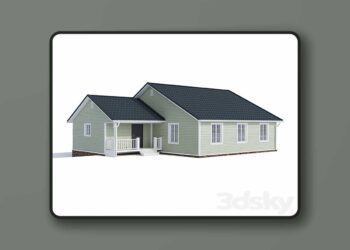 3dsky Pro - House 90m2 3D Model