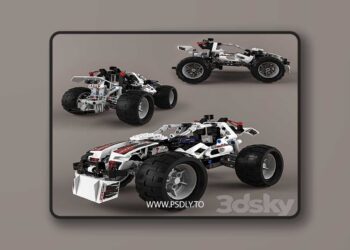 3dsky Pro - Lego Technic Quad-Bike Alternative Model