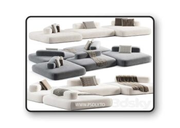 3dsky Pro - Modular sofa Flow Plus by Aatom
