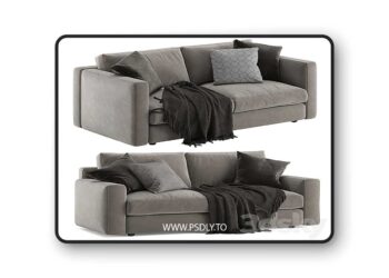 3dsky Pro - Poltrona Frau Massimosistema sofa 2 seats