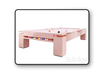 3dsky Pro - Pool table MONOCOLOR PINK PASTEL